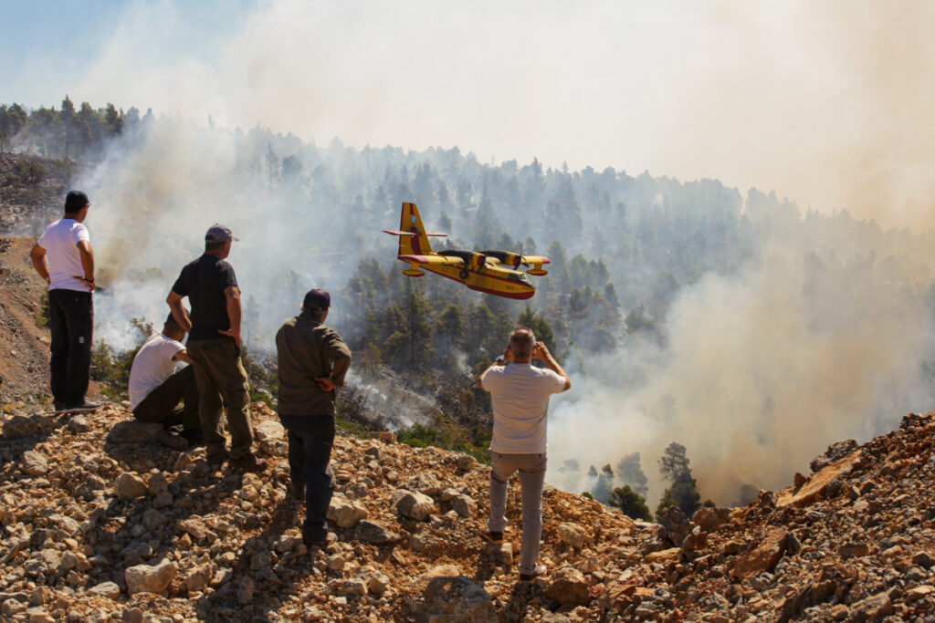 ''Sıcak hava dalgalarının tehdit olarak öncelenmemesi, yangınlar ile sıcak hava dalgaları arasındaki ilişkiye dair farkındalığın henüz oluşmamasından kaynaklanıyor olabilir. Bu konuda, farklı grupların yangınları çıkardığına dair birçok iddia ortaya atılıyor ve böylelikle iklim değişikliğinin yarattığı temel etki göz ardı ediliyor.'' (Fotoğraf: Milos Bicanski)